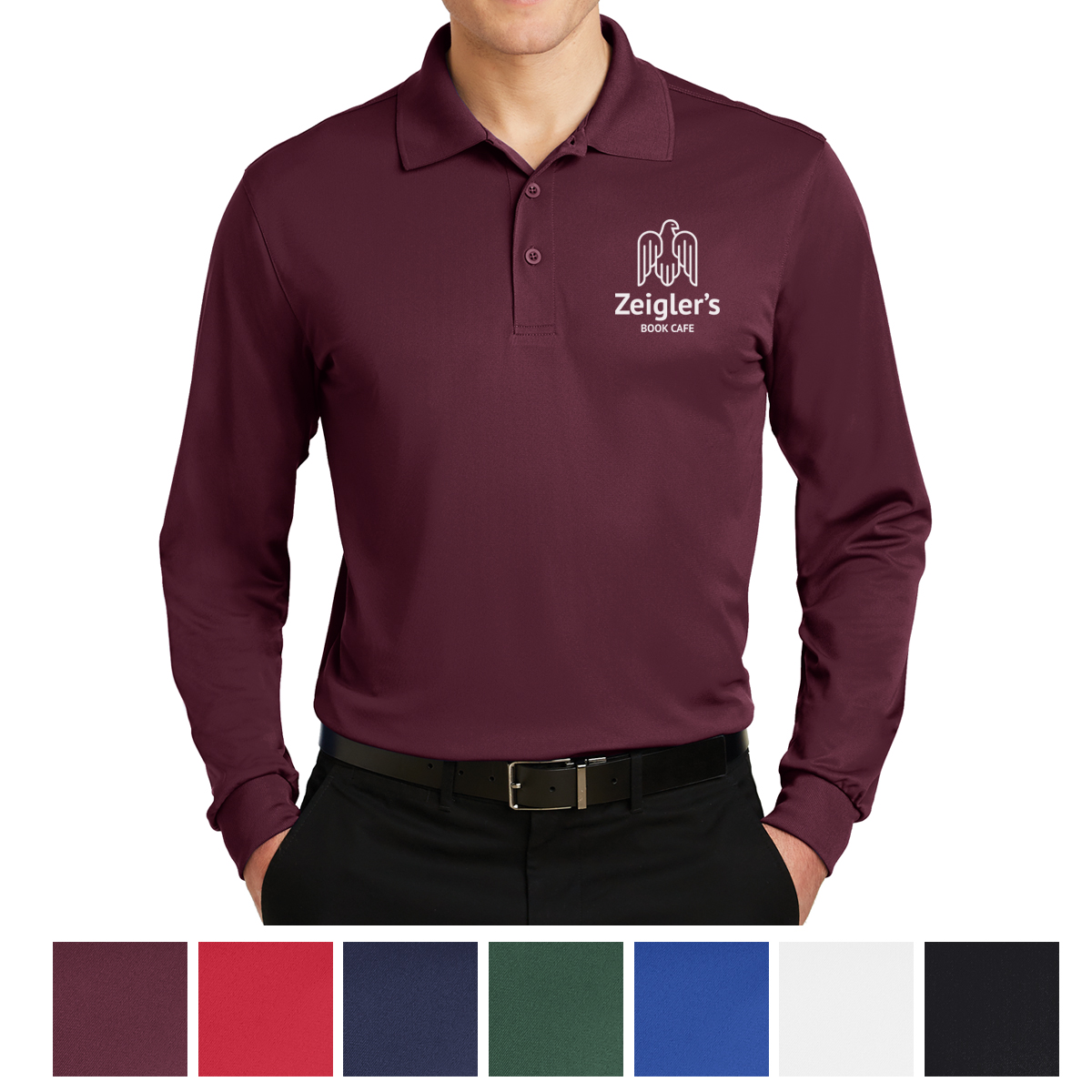 Sport-Tek® Long Sleeve Micropique Sport-Wick® Polo