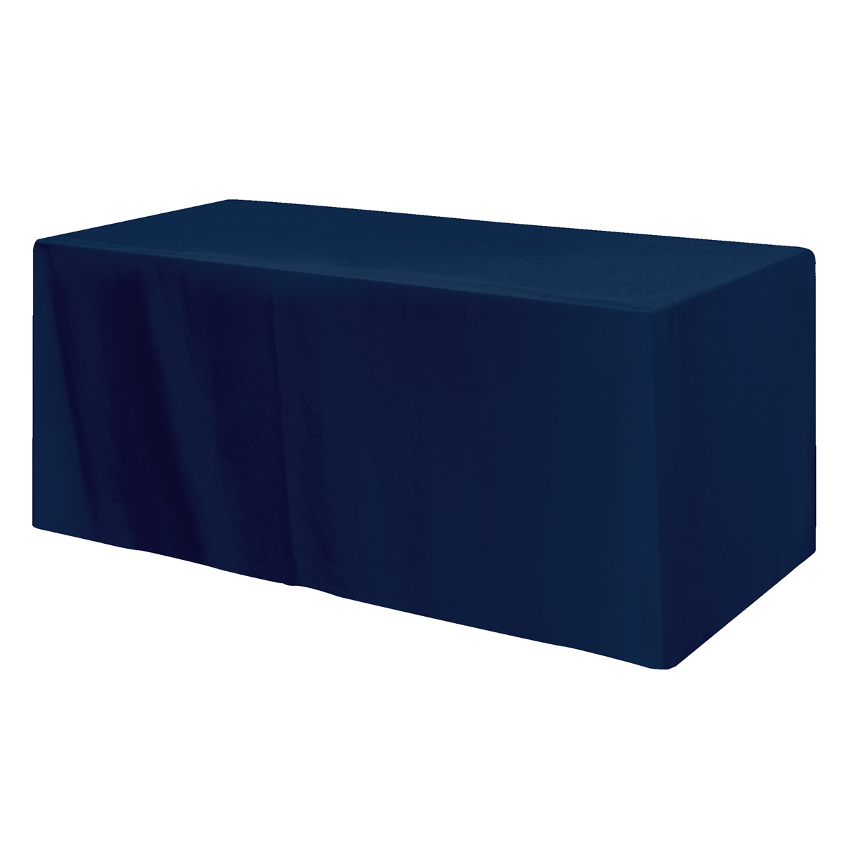 Fitted Poly/Cotton 4-sided Table Cover - Fits 6' Standard Table