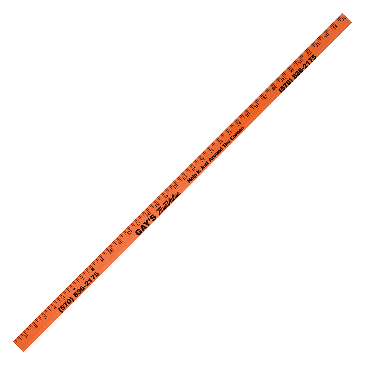 Fluorescent Colorful Enameled Yardstick