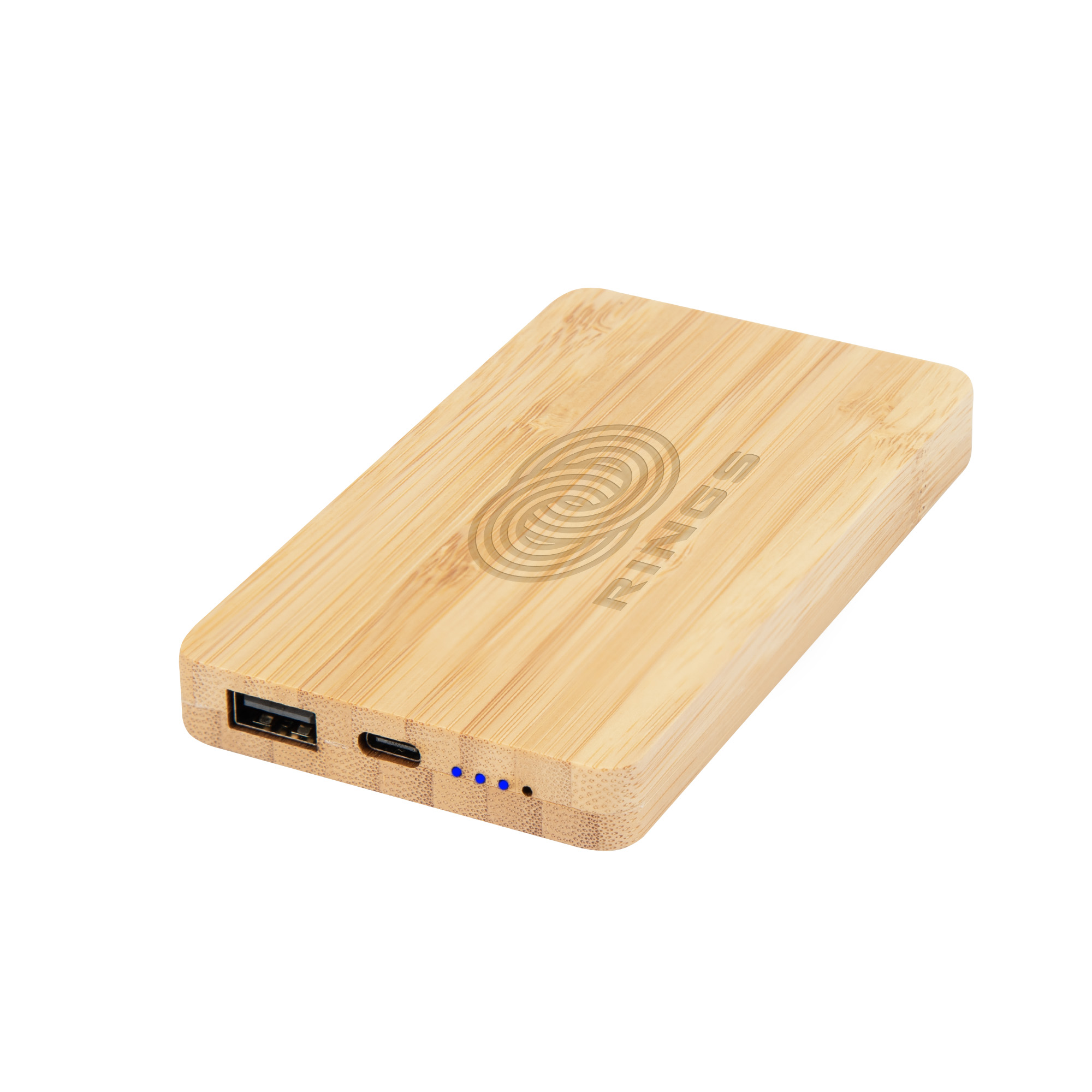 5000 mAh Bamboo Power Bank-HIT