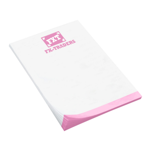 Sticky notes with 25 sheets per pad, with the full color Courtyard logo. 3”  x 3” white sticky notes with full-color logo.