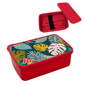 Promotional Stackable Bento Box With Phone Stand and Bamboo Lid $10.49