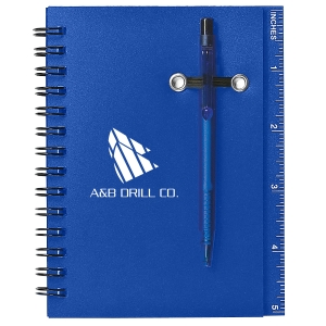 6111 Rubbery Spiral Notebook - Hit Promotional Products
