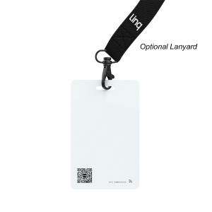 PRESTO Blue Id Card Badge Holder with Lanyard (VERTICAL AND