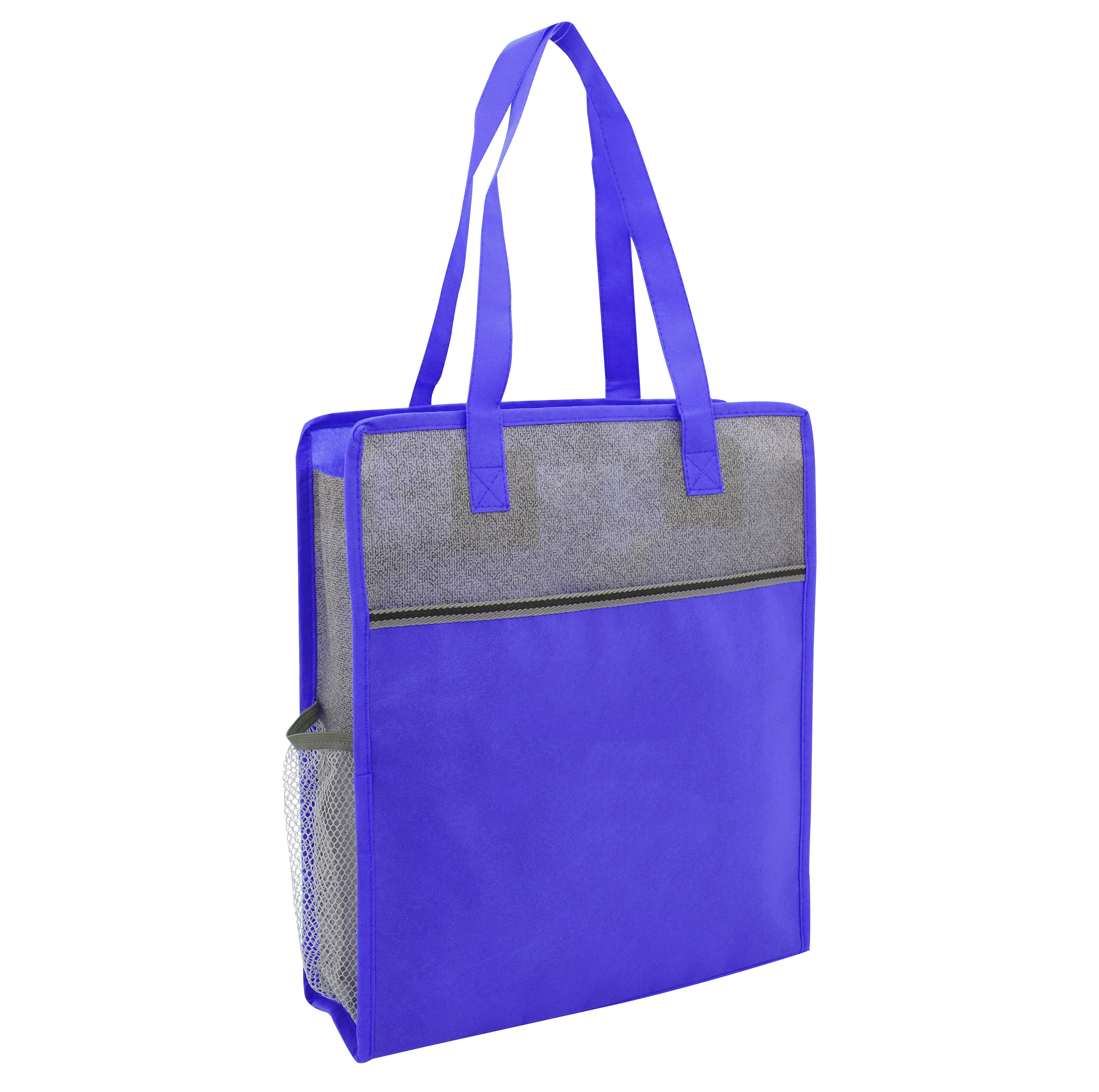 Color Basics Heathered Non-Woven Tote Bag-HIT