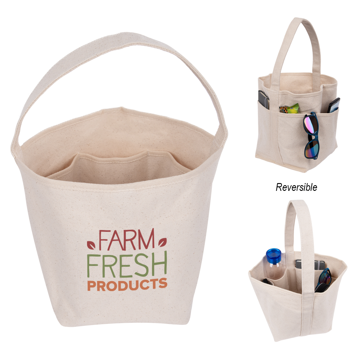 Promotional Reno reversible bucket tote bag Personalized With Your Custom  Logo