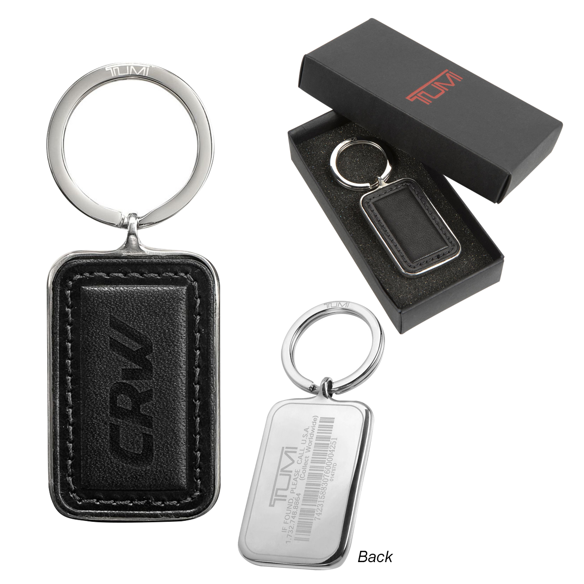 Tumi Alpha Patch Tracer Key Fob-Tumi