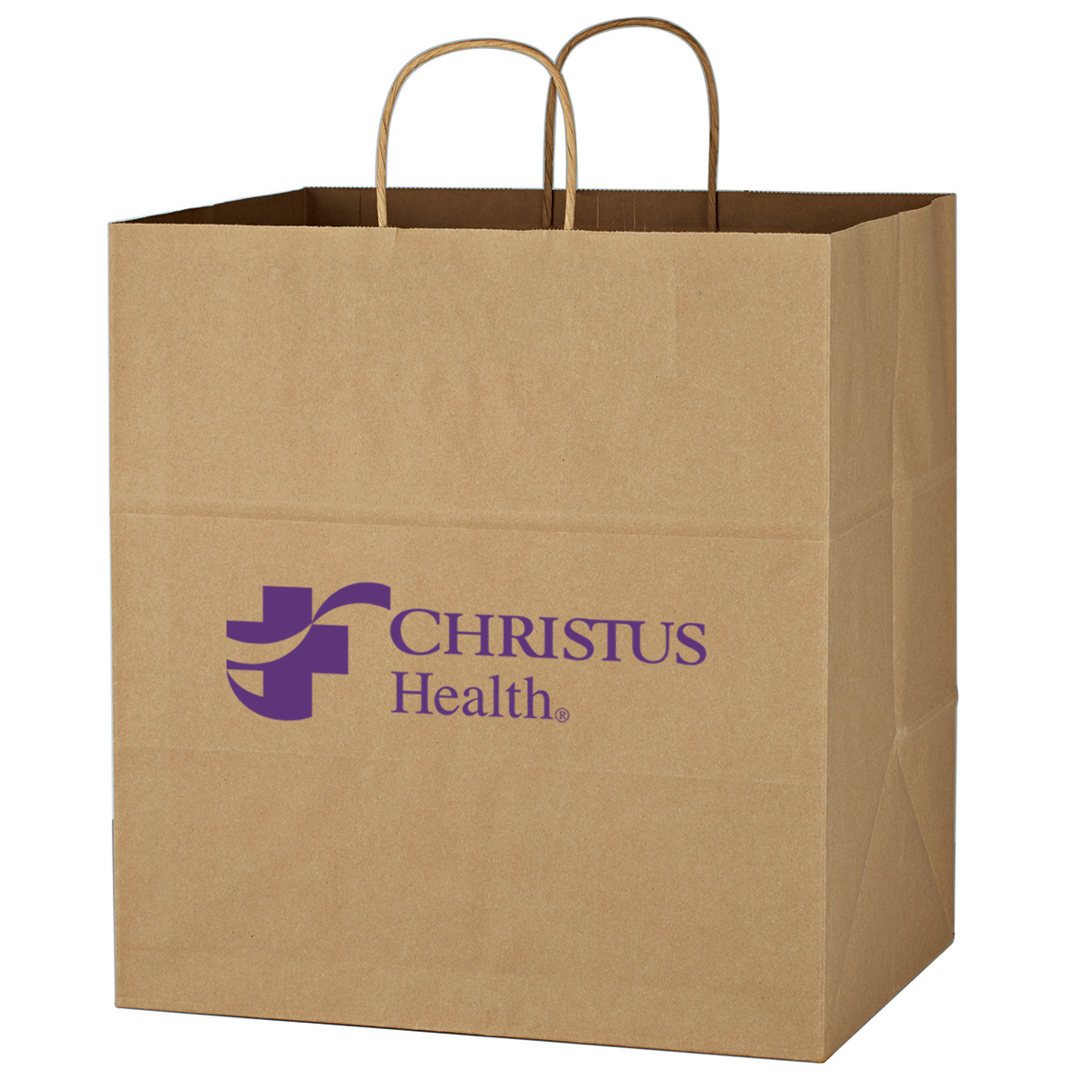 Kraft Paper Brown Shopping Bag - 14&#34; x 15&#34;-HIT