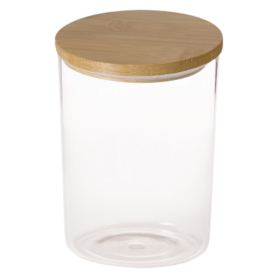 #2251 - 26 Oz. Glass Container With Bamboo Lid - Hit Promotional Products