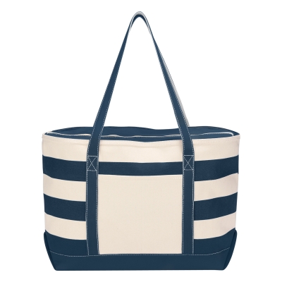 #3240 Cotton Canvas Nautical Tote Bag - Hit Promotional Products