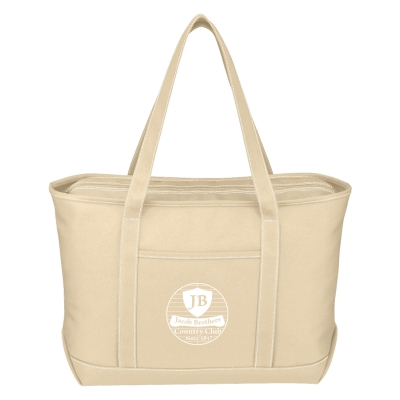 #3255 Large Cotton Canvas Yacht Tote Bag - Hit Promotional Products