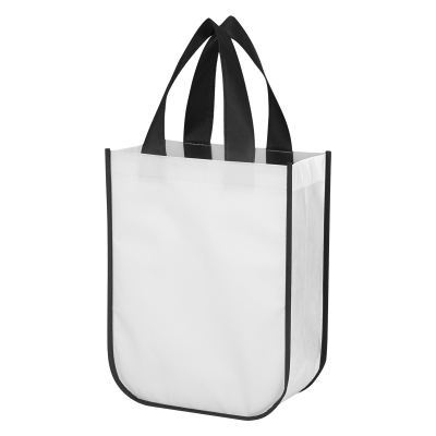 #3363 Lola Laminated Non-Woven Shopper Tote Bag - Hit Promotional Products