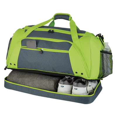 drop bottom duffel bag