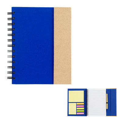 #6107 Spiral Notebook With Sticky Notes And Flags - Hit Promotional ...