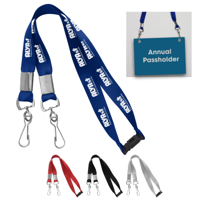 #90056 Youth Double Hook Lanyard - Hit Promotional Products