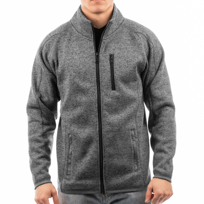Burnside Ladies' Sweater Knit Fleece Jacket