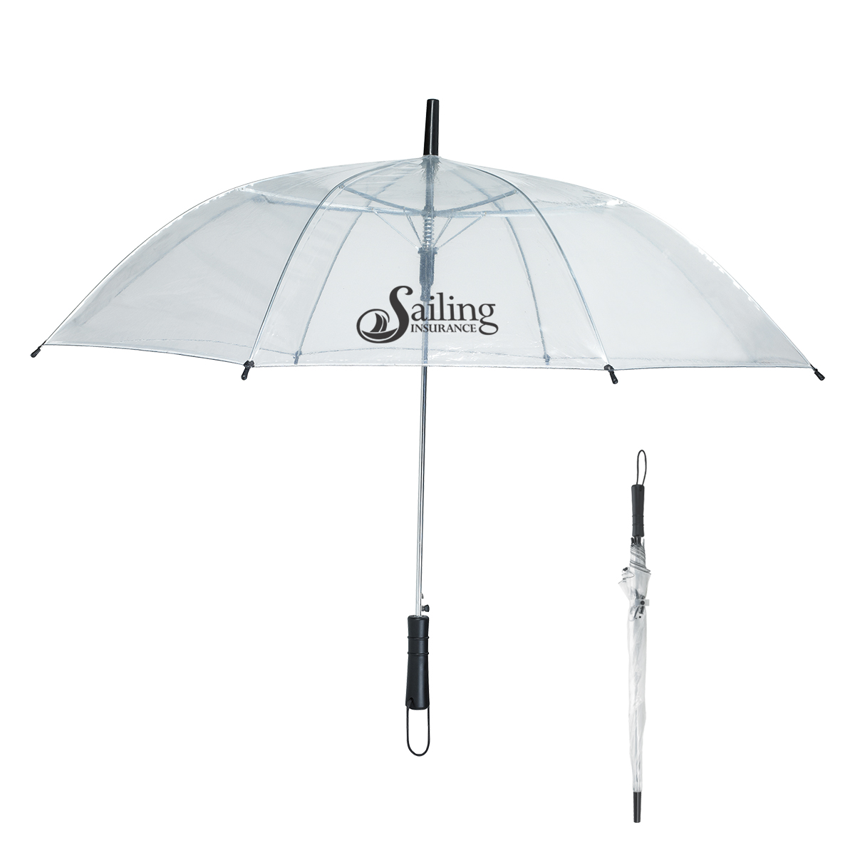 46" Arc Clear Umbrella