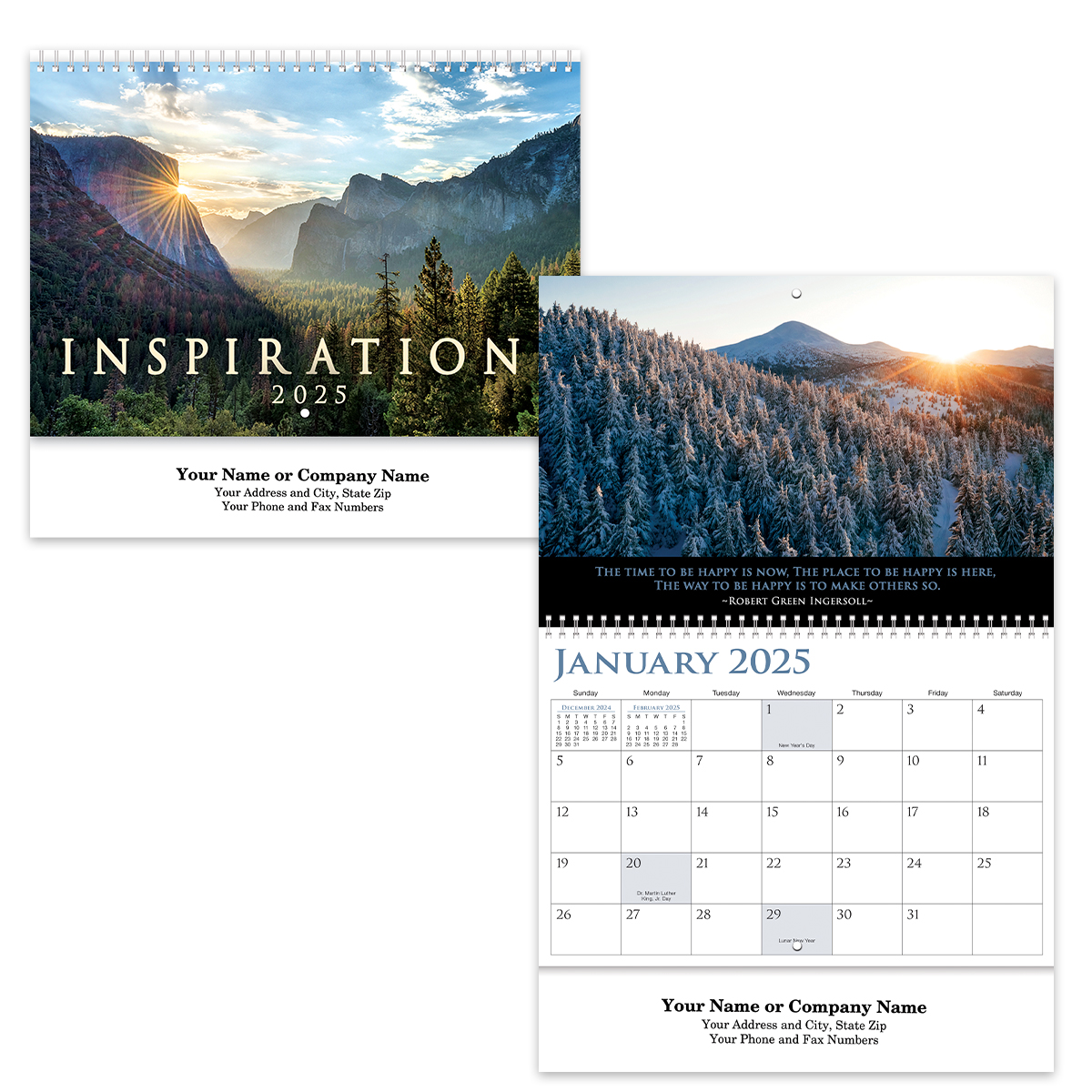 Inspirations Spiral Wall Calendar