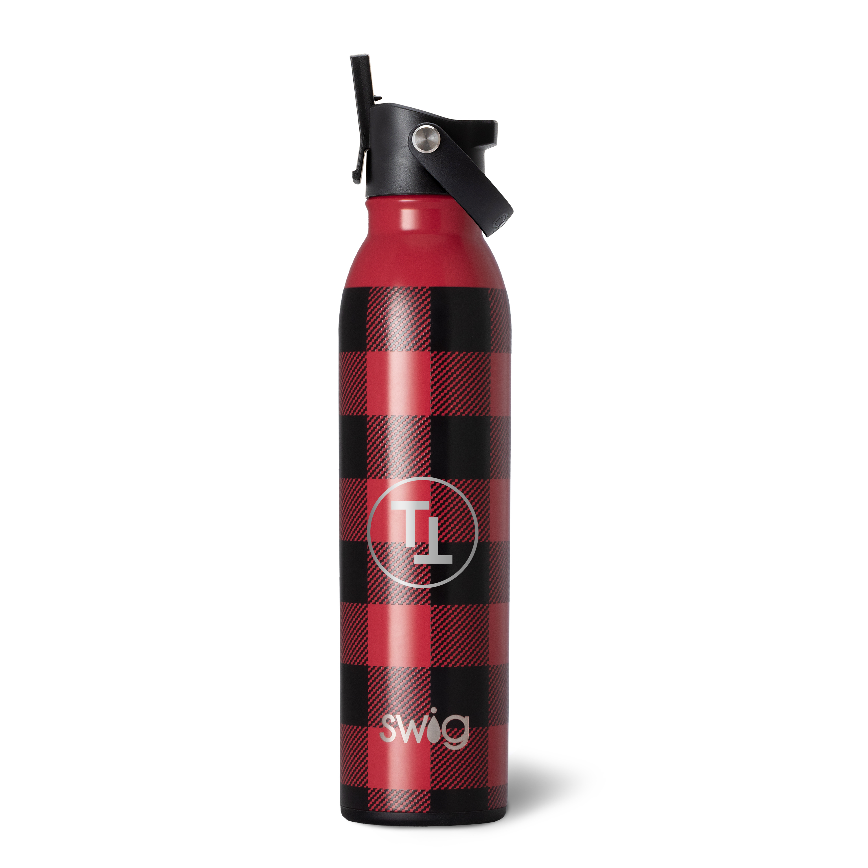 20 Oz. Swig Life Buffalo Plaid Stainless Steel Bottle-Swig Life