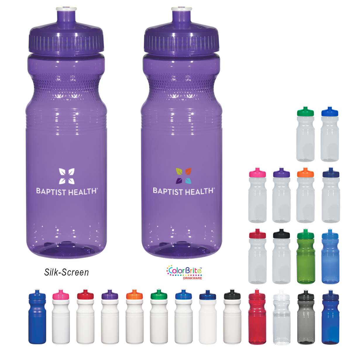 5899 - 24 Oz. Poly-Clear™ Fitness Bottle - Hit Promotional Products