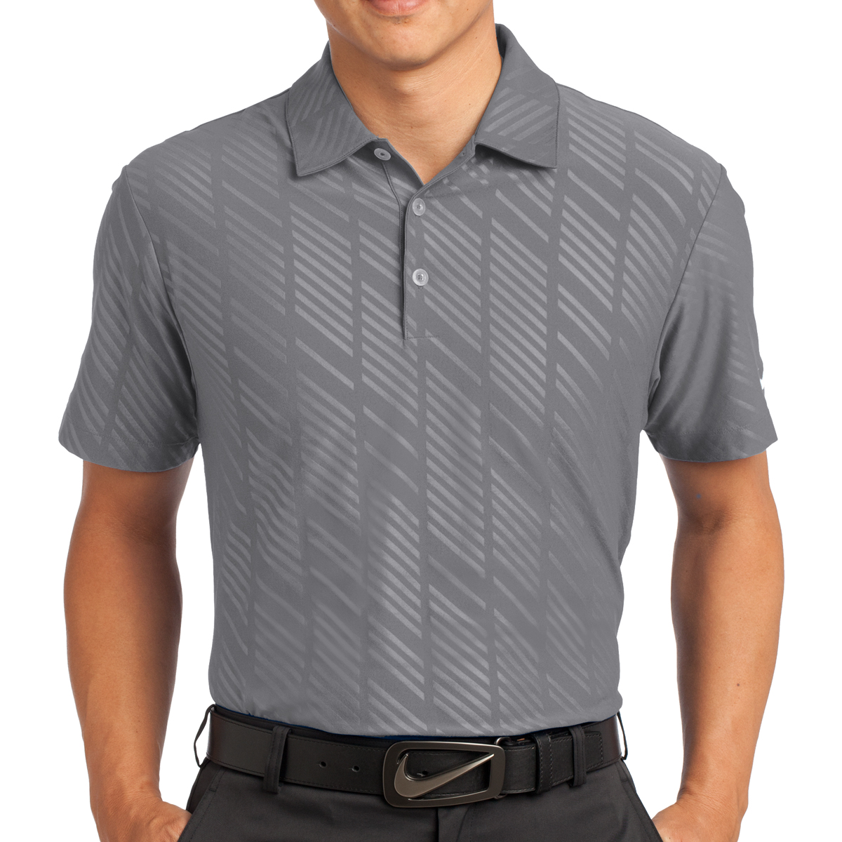 nike dri fit embossed polo