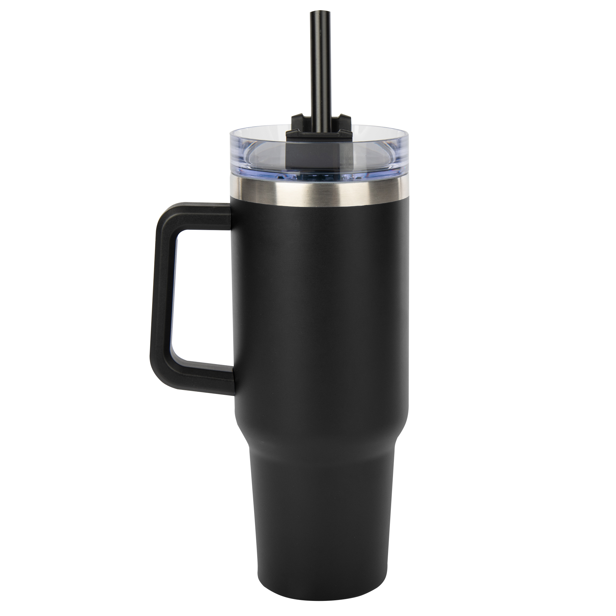 Expedition™ 40oz Stanley Style Vacuum Tumbler W/ Handle & Straw - Visual  Promotions