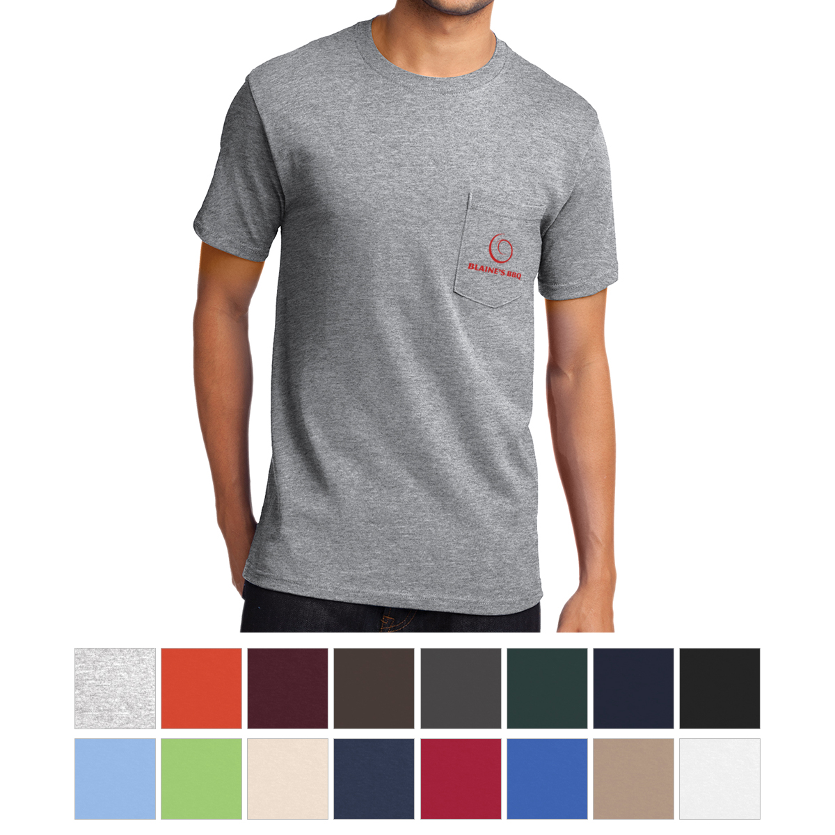 Port & Company® Tall Essential Pocket Tee-Port &#38; Company