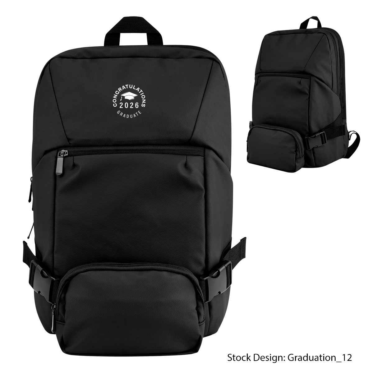#35136-GRA - Graduation Yosemite rPET Backpack With Removeable Belt Bag ...