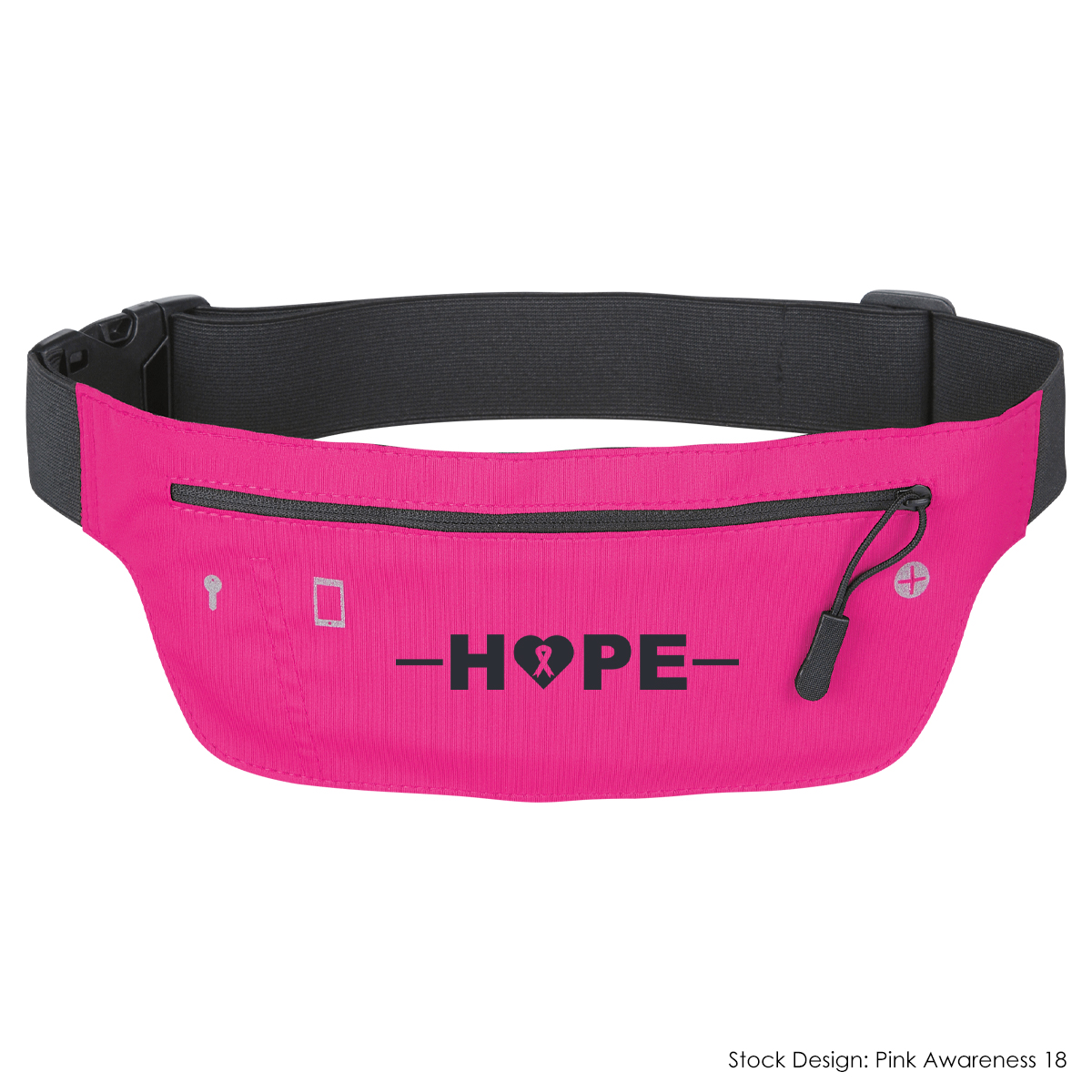 #4204-BCA - Breast Cancer Awareness Running Belt Fanny Pack - Hit ...