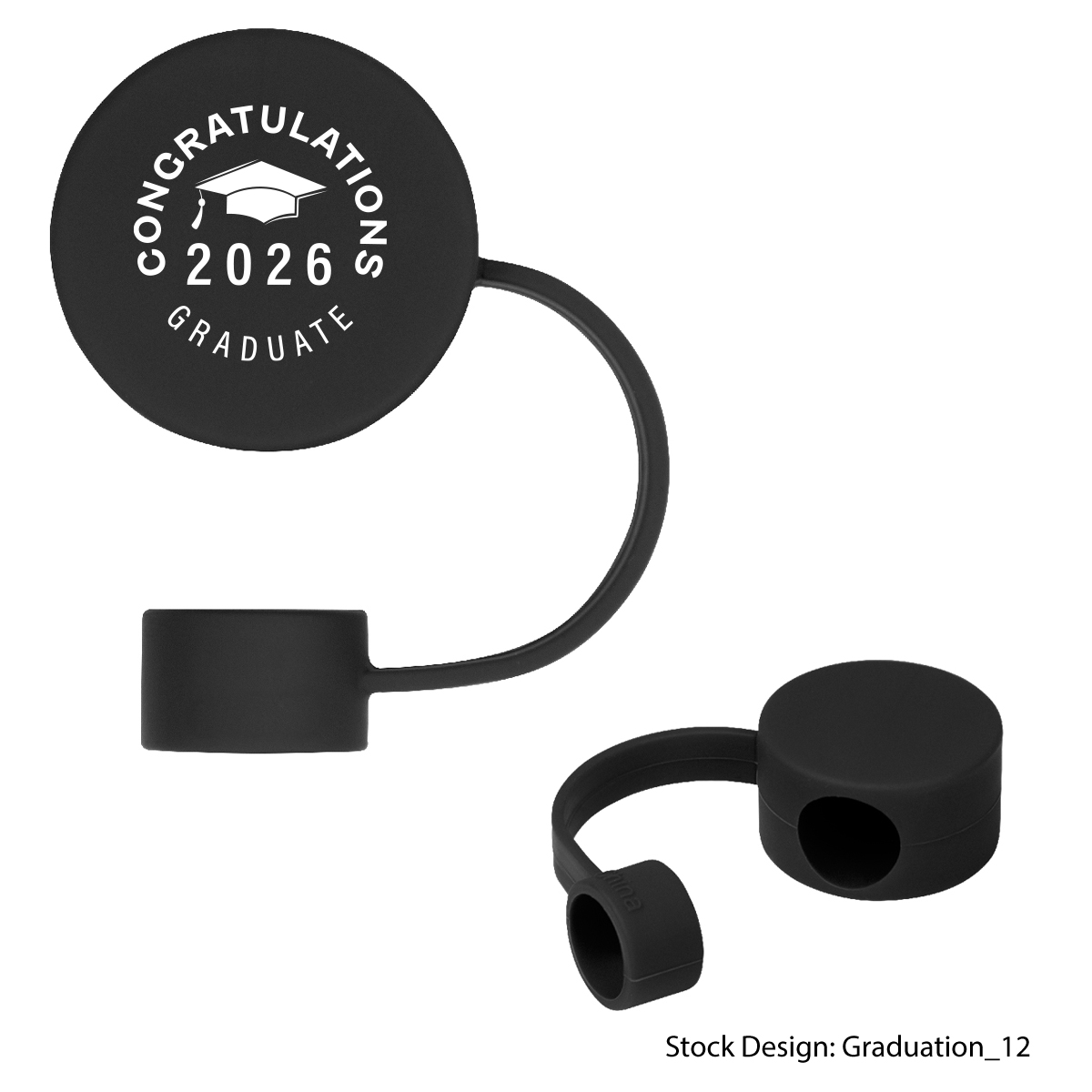 5276-GRA - Graduation Silicone Straw Topper