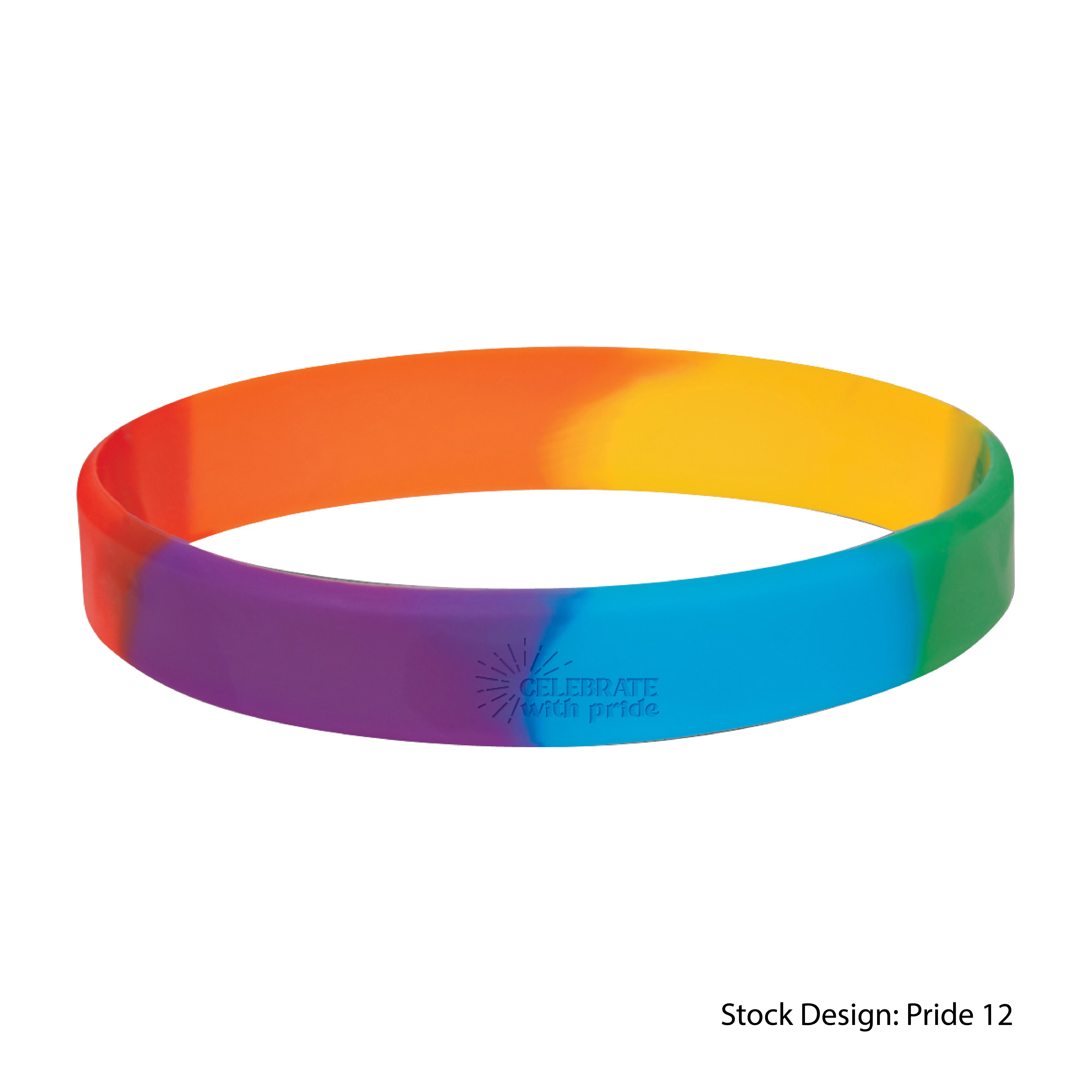 7900-PRI - Pride Single Color Silicone Bracelet