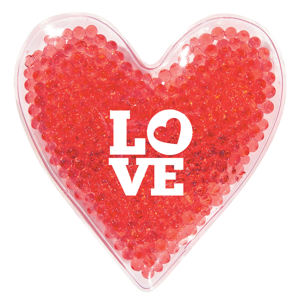 9468-VAL - Valentine's Day Heart Shape Gel Beads Hot/Cold Pack