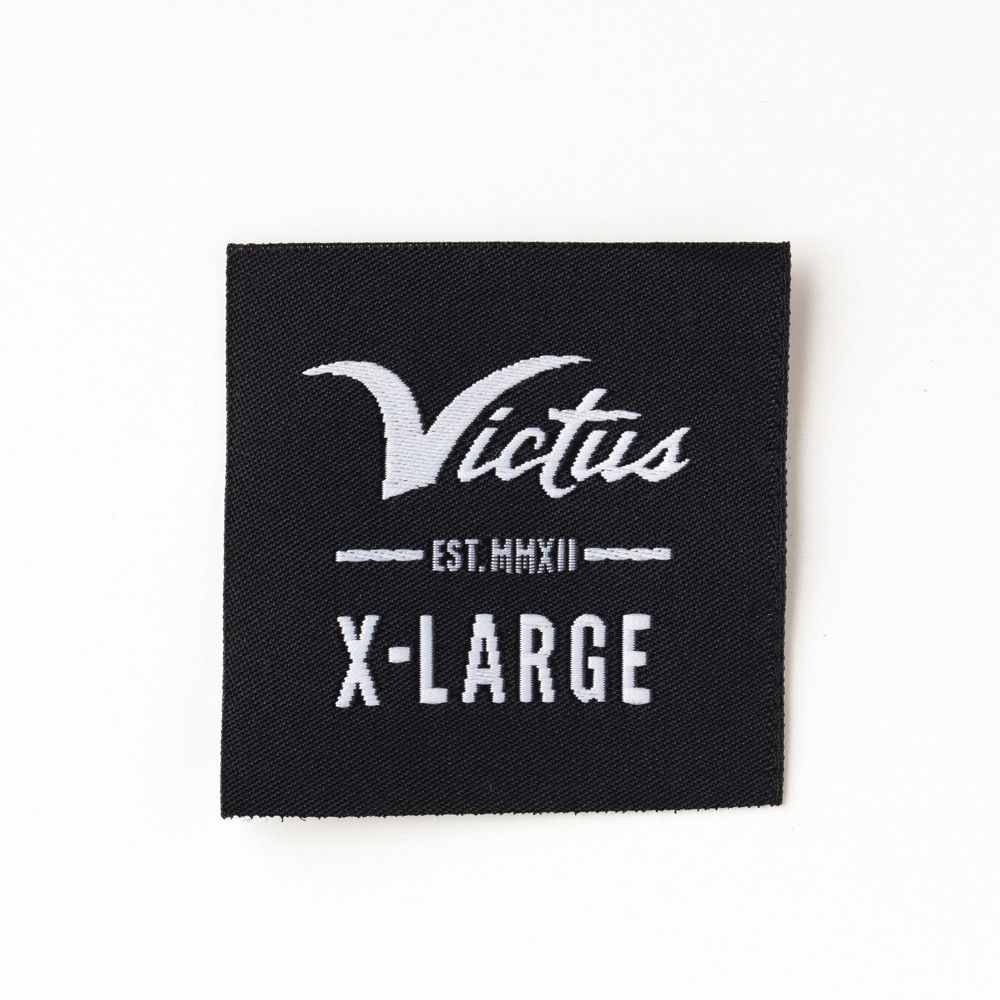 Woven garment label example